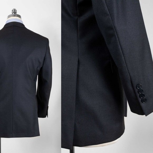 Vintage USA Brooks Brothers 45R Saxxon Madison pinhead weave Suit Jacket Blazer - Picture 3 of 11